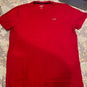 Red Hollister Men T-Shirt